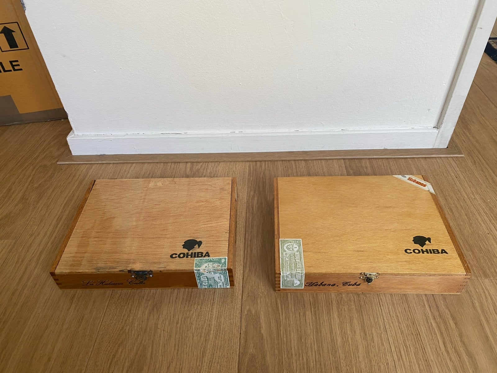 2x Cohiba Espléndidos Sigarenkistje - Leeg, Ophalen of Verzenden, Gebruikt