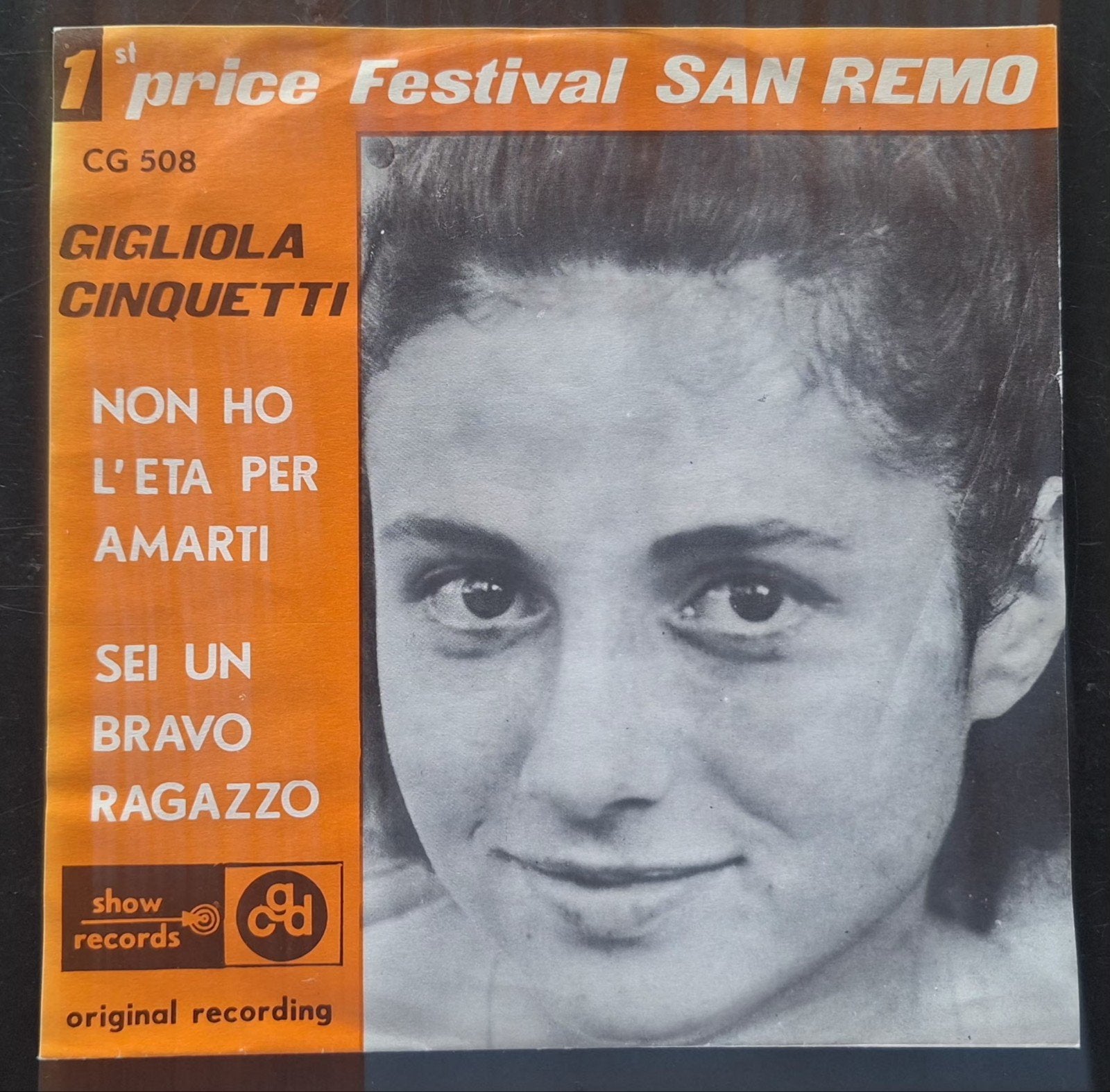 7"/SINGLE  GIGLIOLA CINQUETTI  - Non Ho L'Età, Ophalen of Verzenden, Gebruikt, Pop