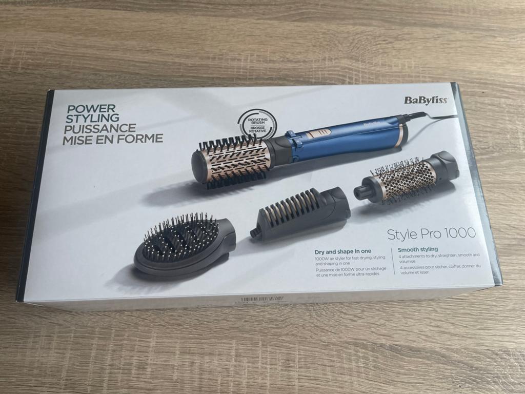 BaByliss Style Pro 1000 Warme Luchtborstel Set, Ophalen of Verzenden, Zo goed als nieuw, Krultang of Stijltang