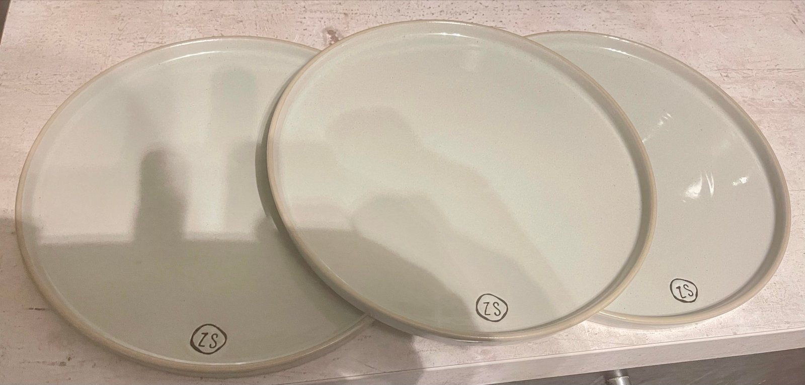 Zusss Dinerborden met Opstaande Rand - 27 cm (Set van 3), Keramiek, Ophalen of Verzenden, Zo goed als nieuw, Bord(en)