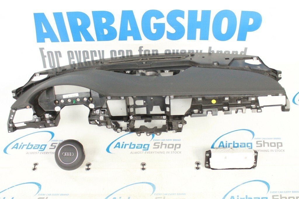 Airbag set Dashboard zwart leder 3 spaak Audi A8 D4, Gebruikt, Ophalen of Verzenden
