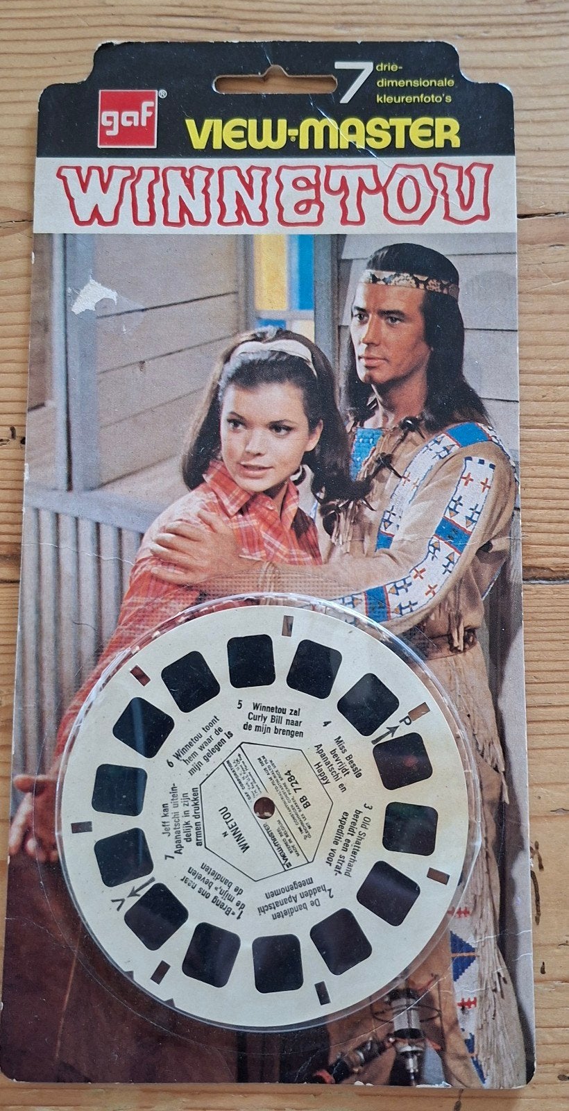 viewmaster GAF 7 winnetou niet compleet western, Ophalen of Verzenden, Zo goed als nieuw, Foto of Kaart