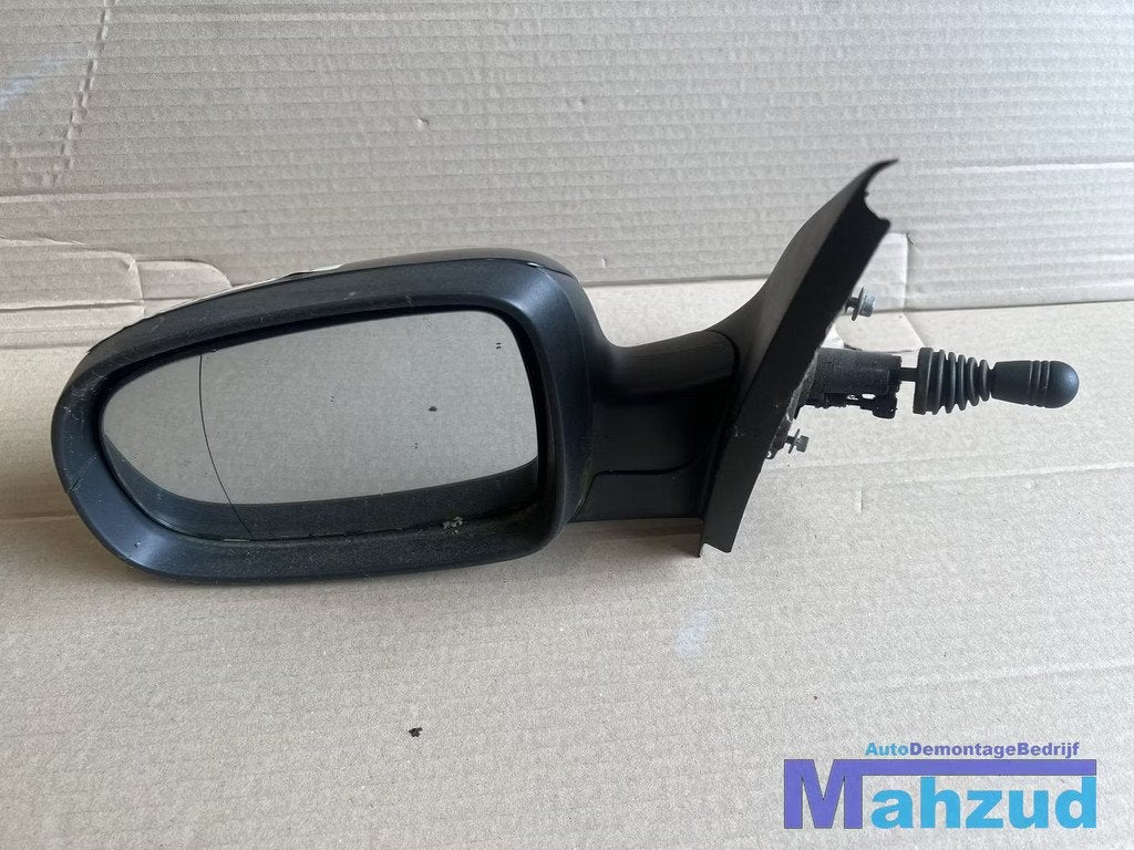 OPEL CORSA C zwart Z20R Links spiegel 2000-2004, Gebruikt, Opel Automobile GmbH, Ophalen of Verzenden, Kontakt@opel-infoservice.de
