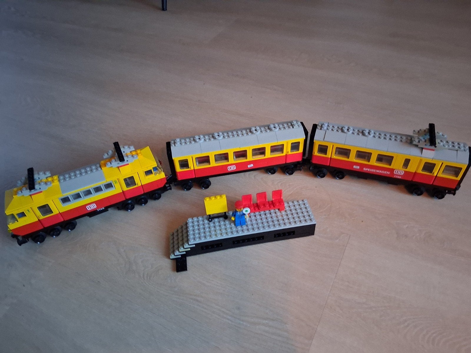 Lego 7740 Trein met wagons, rails en instructies, Gebruikt, Overige thema's, Inclusief instructies, Lego
