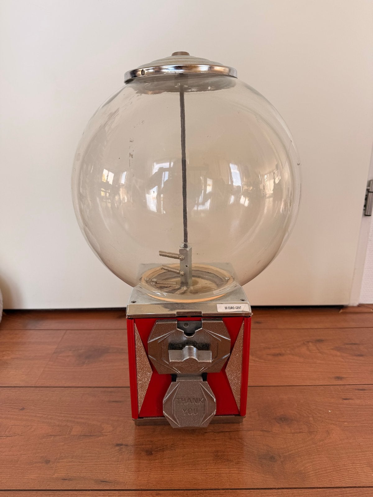 Vintage kauwgomballen Machine - 50 Euro Cent, Ophalen of Verzenden, Gebruikt