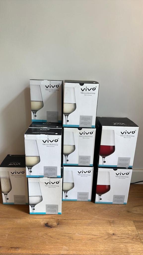 Vivo Villeroy & Boch wijnglazen Albert Heijn - Nieuw, Ophalen of Verzenden, Zo goed als nieuw, Overige typen
