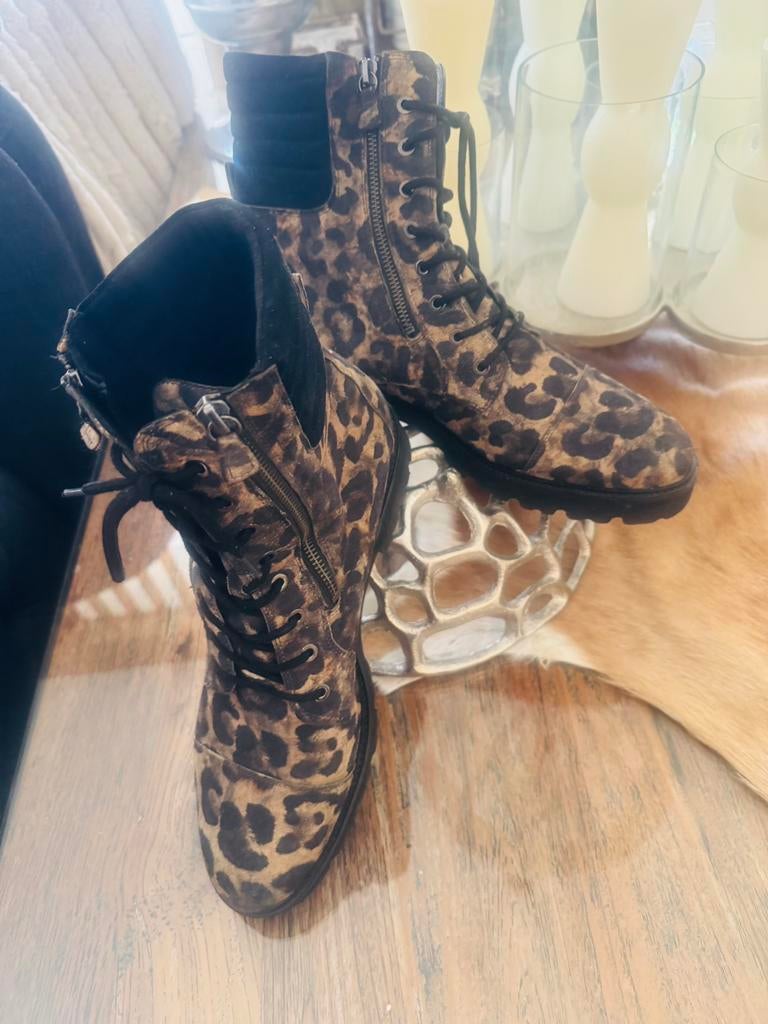 Gabor Leopard Laarzen maat 42, Ophalen of Verzenden, Zo goed als nieuw, Bruin, Hoge laarzen