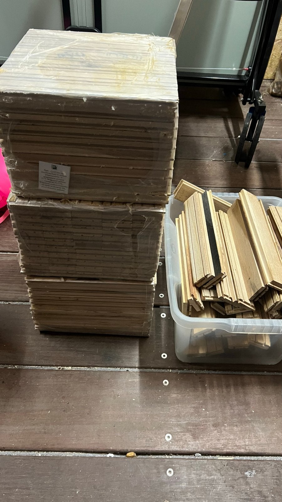 Eiken parket vloerdelen 30x30 cm - Onbehandeld, 30 cm of meer, Nieuw, Minder dan 50 cm, Minder dan 5 m²