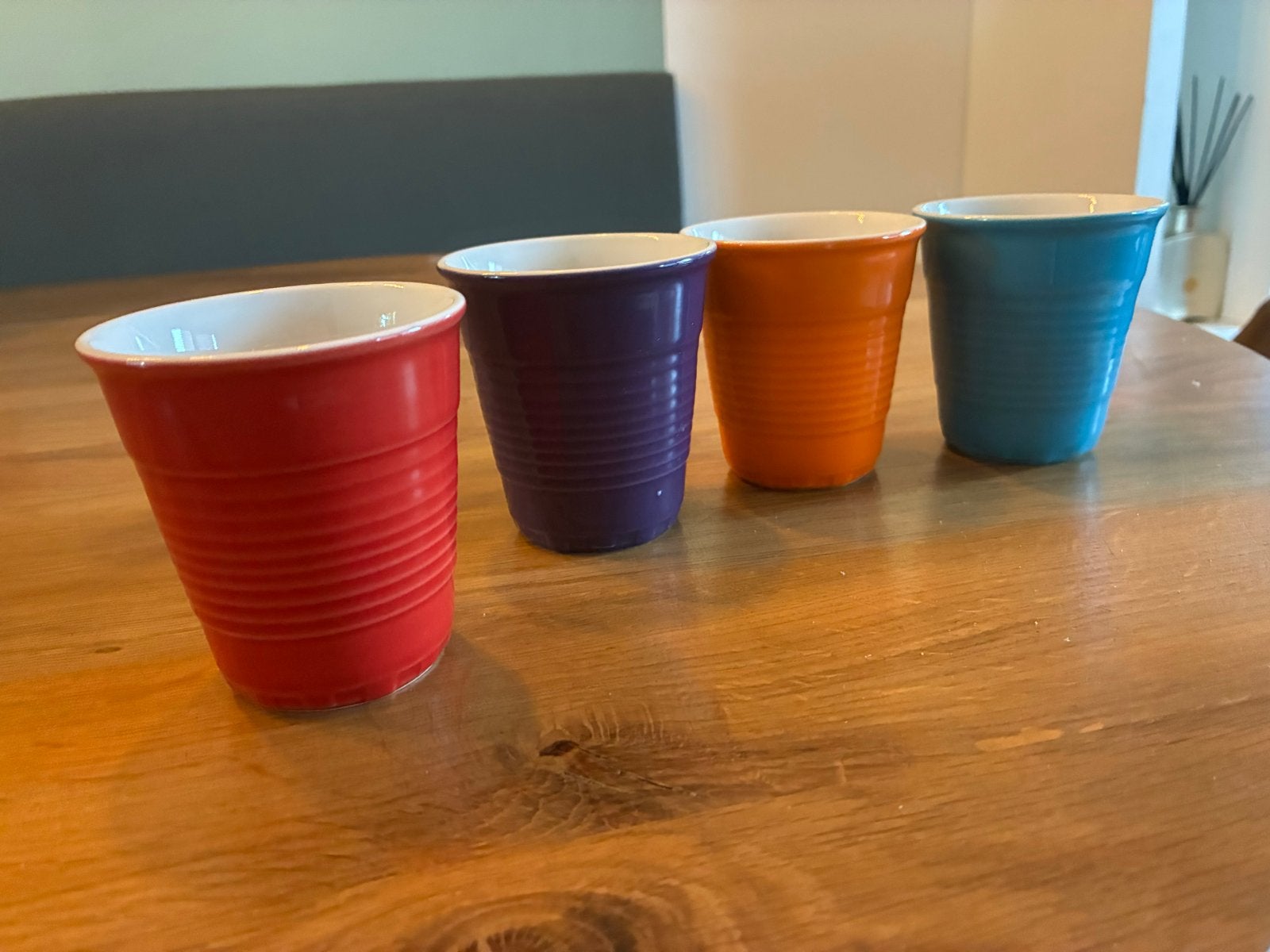 Aardewerk mokje 150 ml - Diverse kleuren, Huis en Inrichting, Ophalen, Nieuw, Aardewerk, Mok