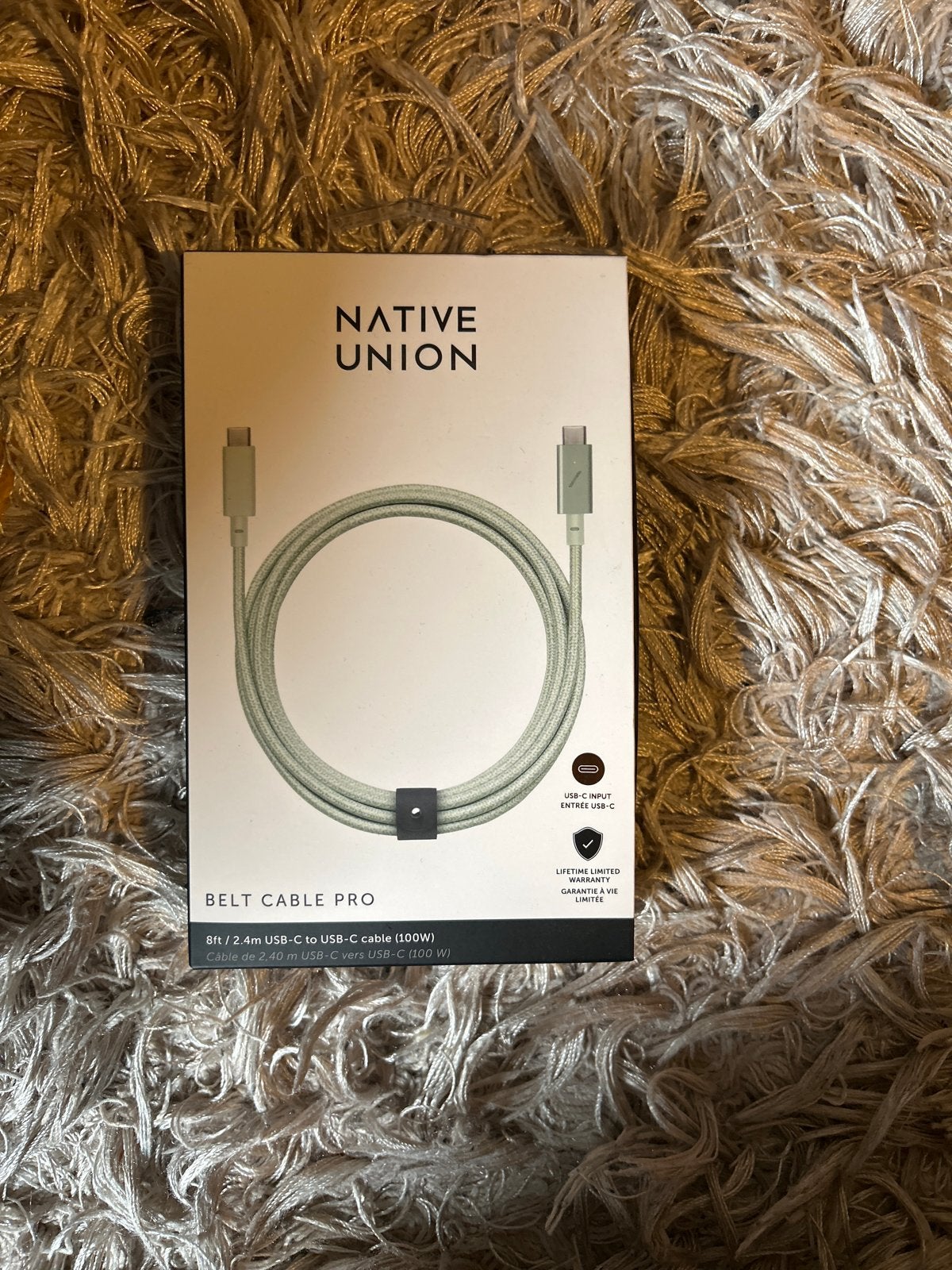 Native Union Belt Cable Pro USB-C naar USB-C (100W), Ophalen of Verzenden, Nieuw