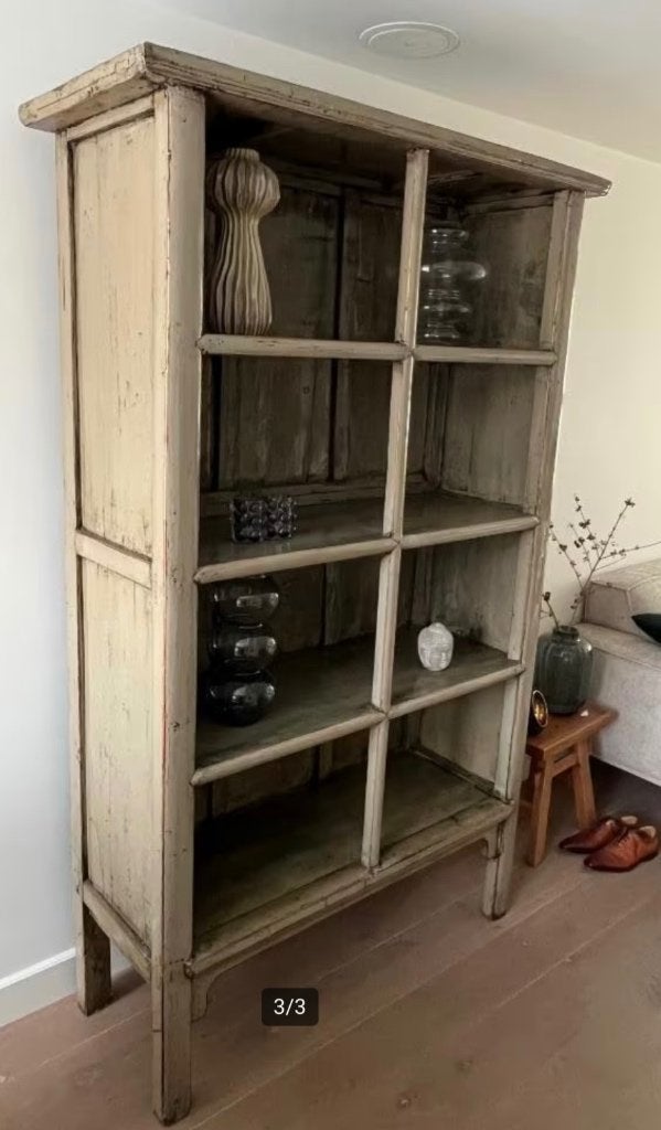 Hoogglans aziatische boekenkast, Ophalen