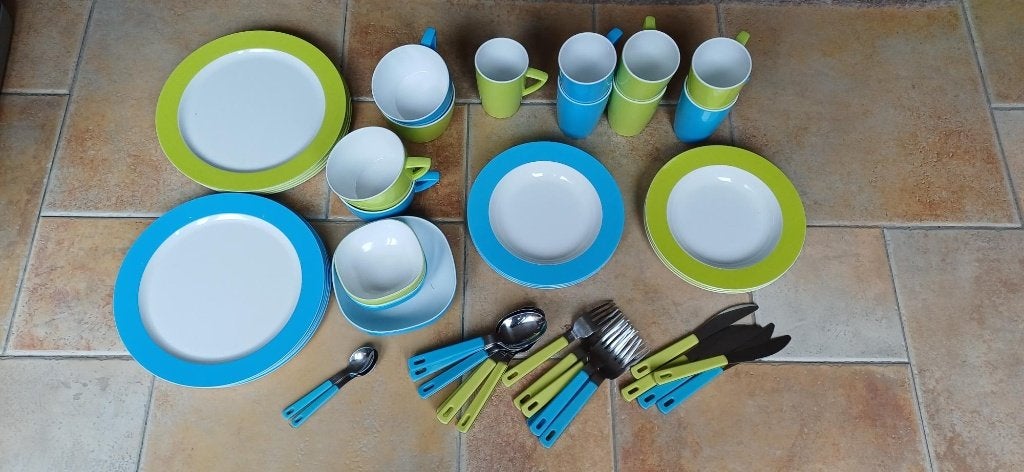 Mepal camping servies + toebehoren, Ophalen, Zo goed als nieuw
