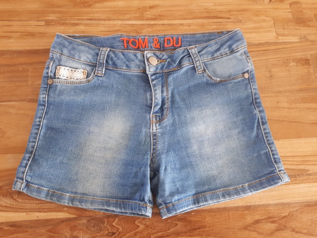korte Tom Du spijkerbroek, Broek, Meisje, Ophalen of Verzenden, Tom-Du