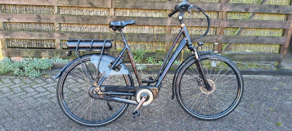 Amslod e-bike LRX-600 met 2 accu's, Fietsen en Brommers, Gebruikt, 50 km per accu of meer, 55 tot 59 cm, Ophalen