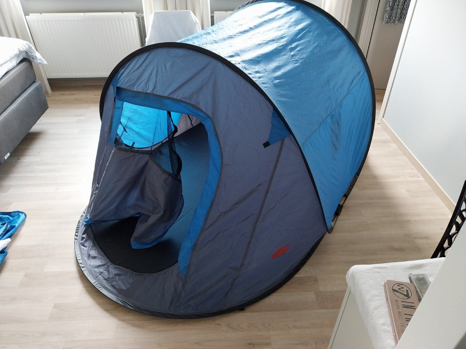 Pop-up tent 2-persoons - Decathlon Quechua, Caravans en Kamperen, Tenten, Ophalen, Gebruikt, Tot en met 2
