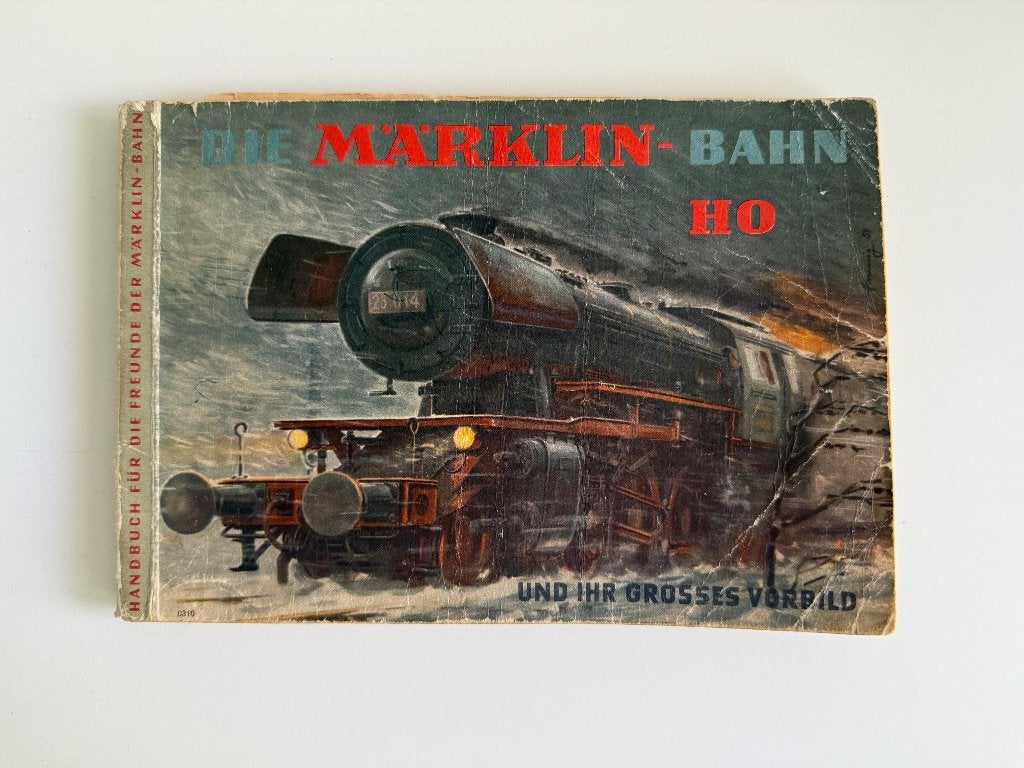 Vintage Märklin Bahn HO catalogus (1957), Wisselstroom, Gebruikt, Märklin, Boek, Tijdschrift of Catalogus