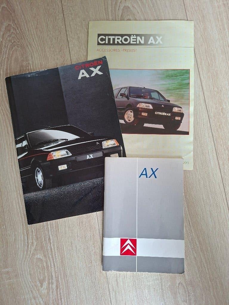 Citroën AX Brochure & Instructieboekje, Ophalen of Verzenden, Zo goed als nieuw, Citroën
