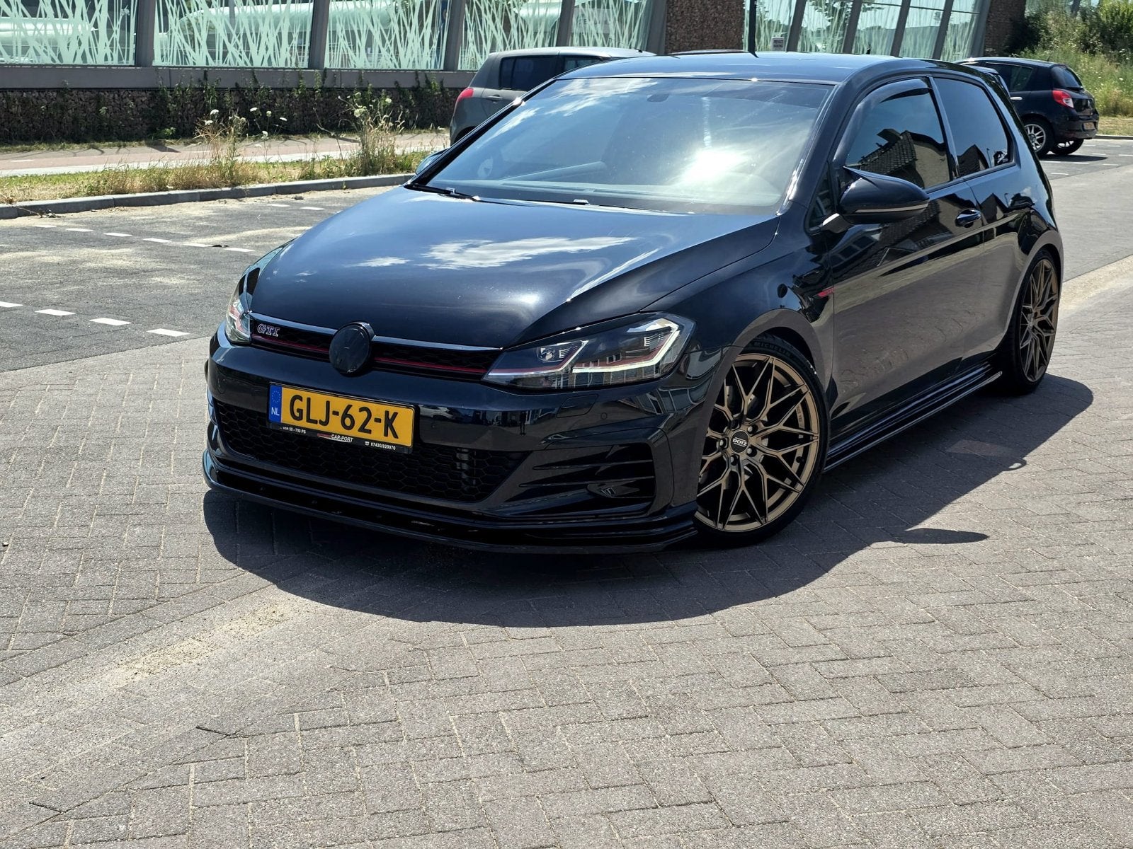 Volkswagen Golf 2.0 TSI 230pk 3D DSG 2018 Zwart, Auto's, 4 cilinders, 1984 cc, Alcantara, Zwart
