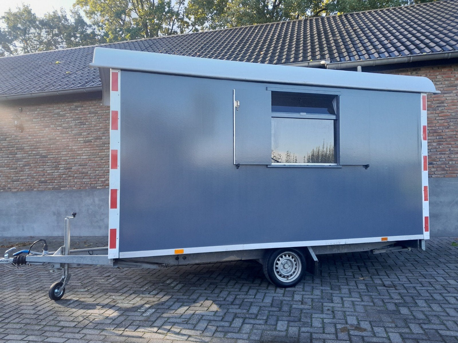 schaftwagen snelverkeer schaftkeet pipowagen keet bouwkeet, Doe-het-zelf en Verbouw, Ophalen, Zo goed als nieuw