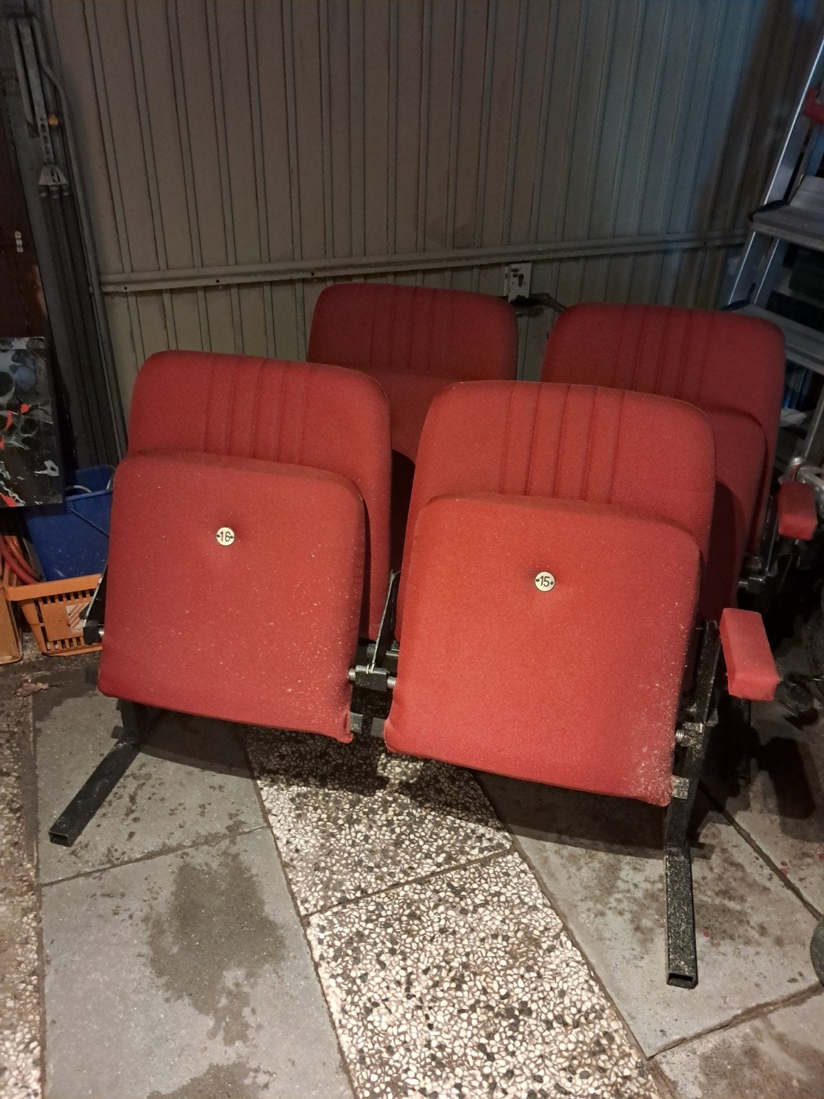 Setjes bioscoop stoelen mancave gamen, Ophalen