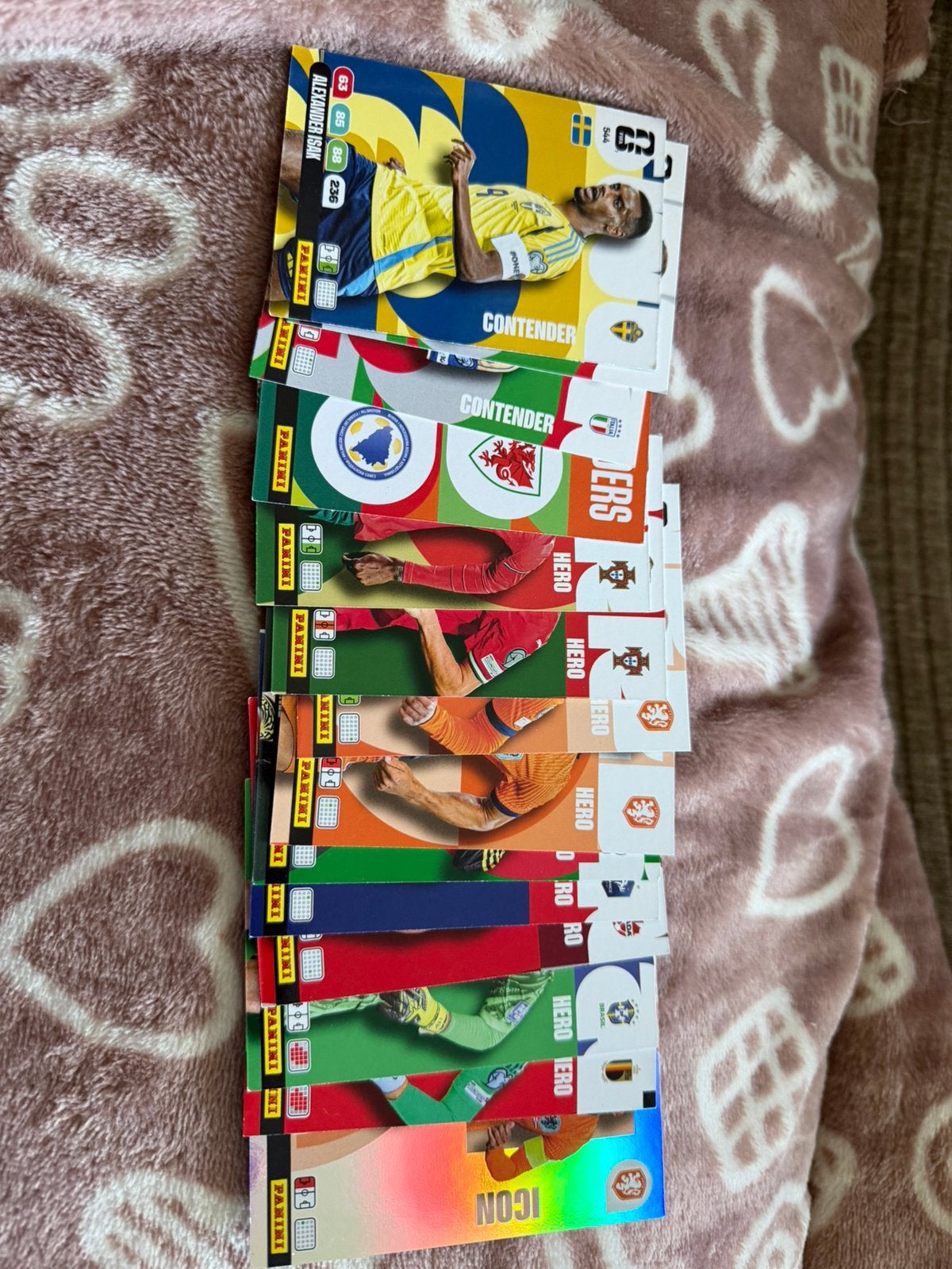 Panini wk kaarten, Verzenden, Zo goed als nieuw, Meerdere plaatjes