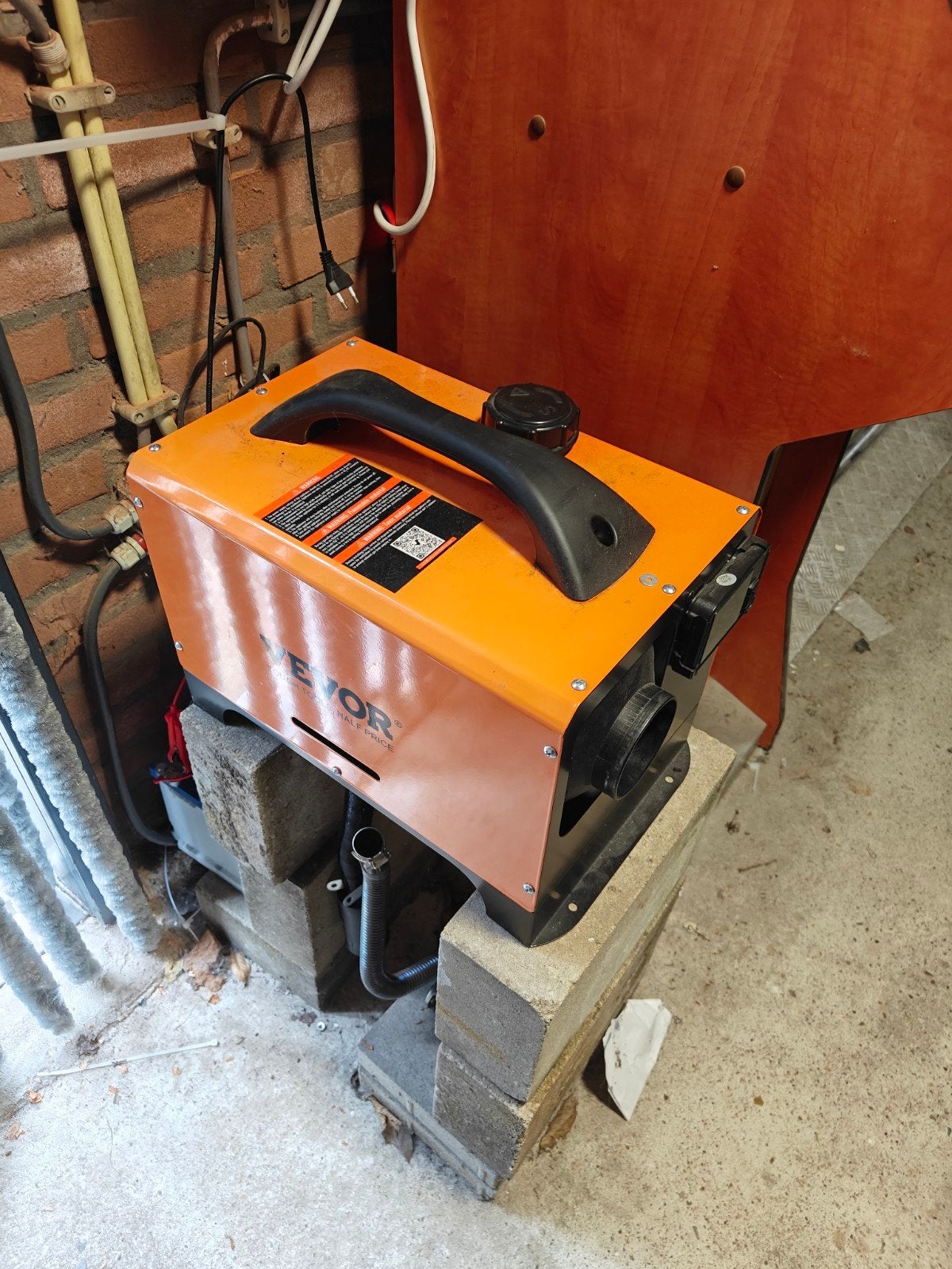 Draagbare Diesel Luchtverwarmer VEVOR - 12V/24V/220V, Ophalen, 30 tot 80 cm, Hoog rendement (Hr), Kachel