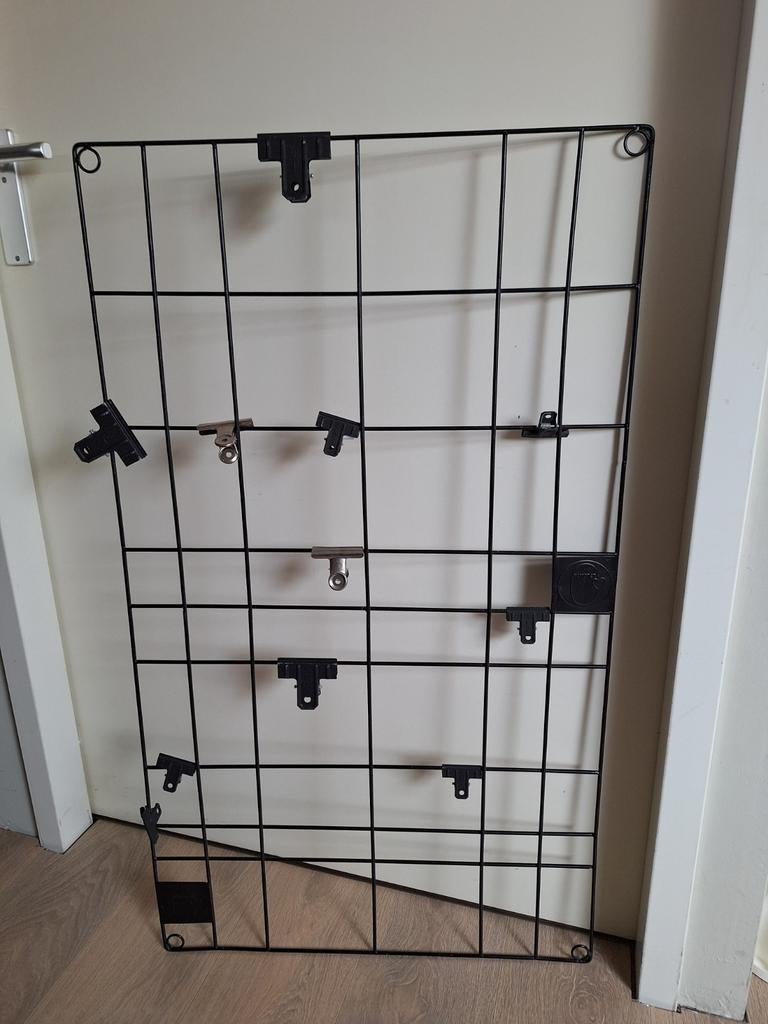 Zwart metalen memobord/fotorek van vtwonen, Huis en Inrichting, Woonaccessoires | Memoborden, Ophalen, Gebruikt, Overige typen