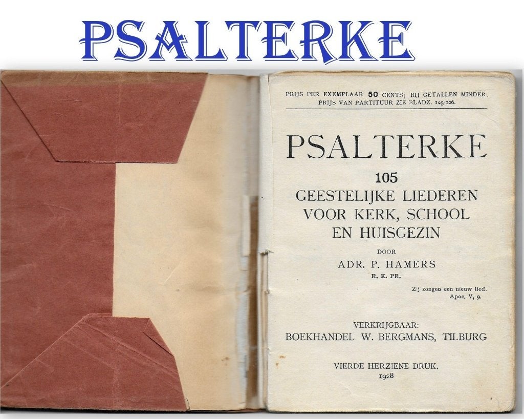 Boekje - Psalterke uit 1928 - 105 Geestelijke liederen, Ophalen of Verzenden