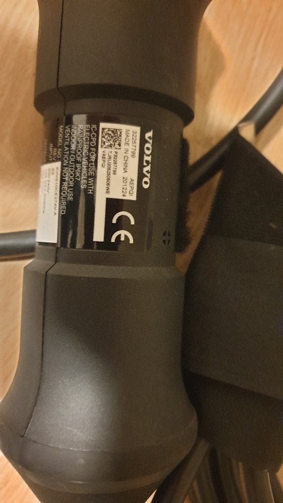 Volvo thuislader laadkabel stopcontact 230v, Auto diversen, Laadpalen, Ophalen of Verzenden, Zo goed als nieuw, Laadkabel