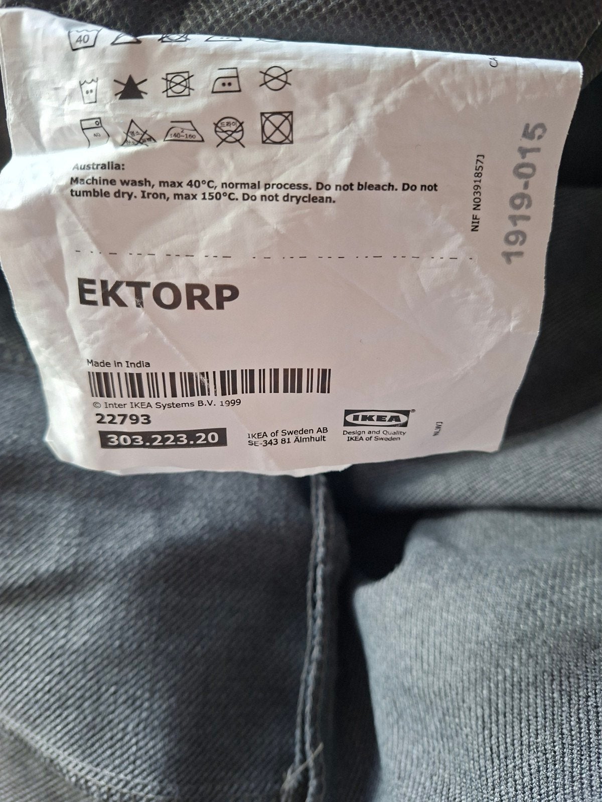 IKEA EKTORP hoezen 1x 3-zits, 2x 2-zits - Zo goed als nie, Ophalen, Zo goed als nieuw, 75 tot 100 cm, 200 tot 250 cm