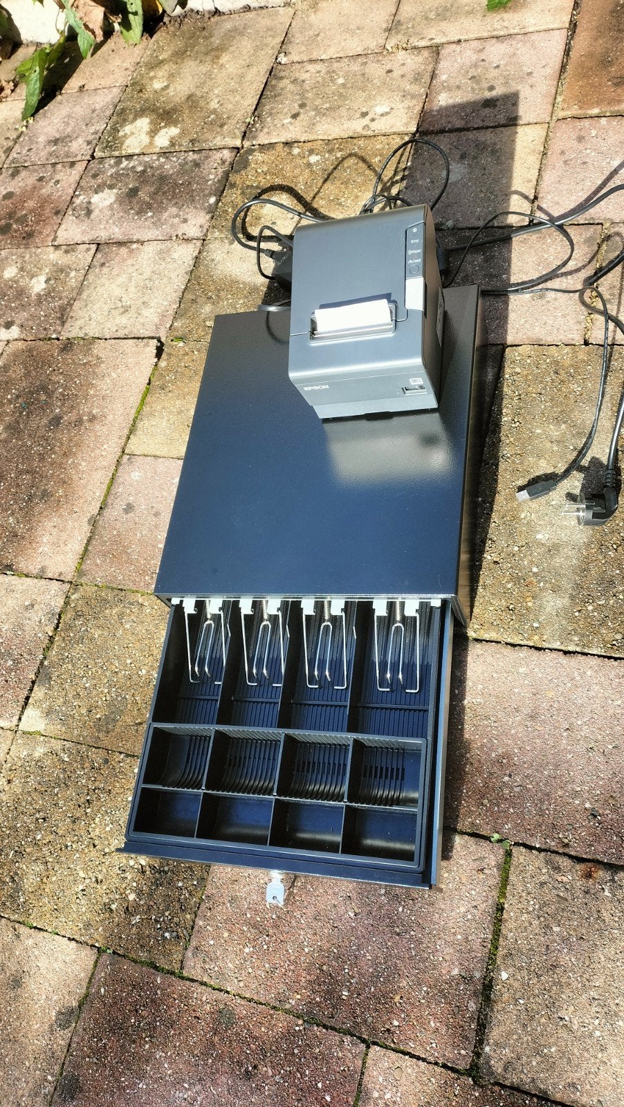 Epson TM-T88V M244A Kassaprinter + Kassalade + Bonrollen, Ophalen, Zo goed als nieuw, Epson