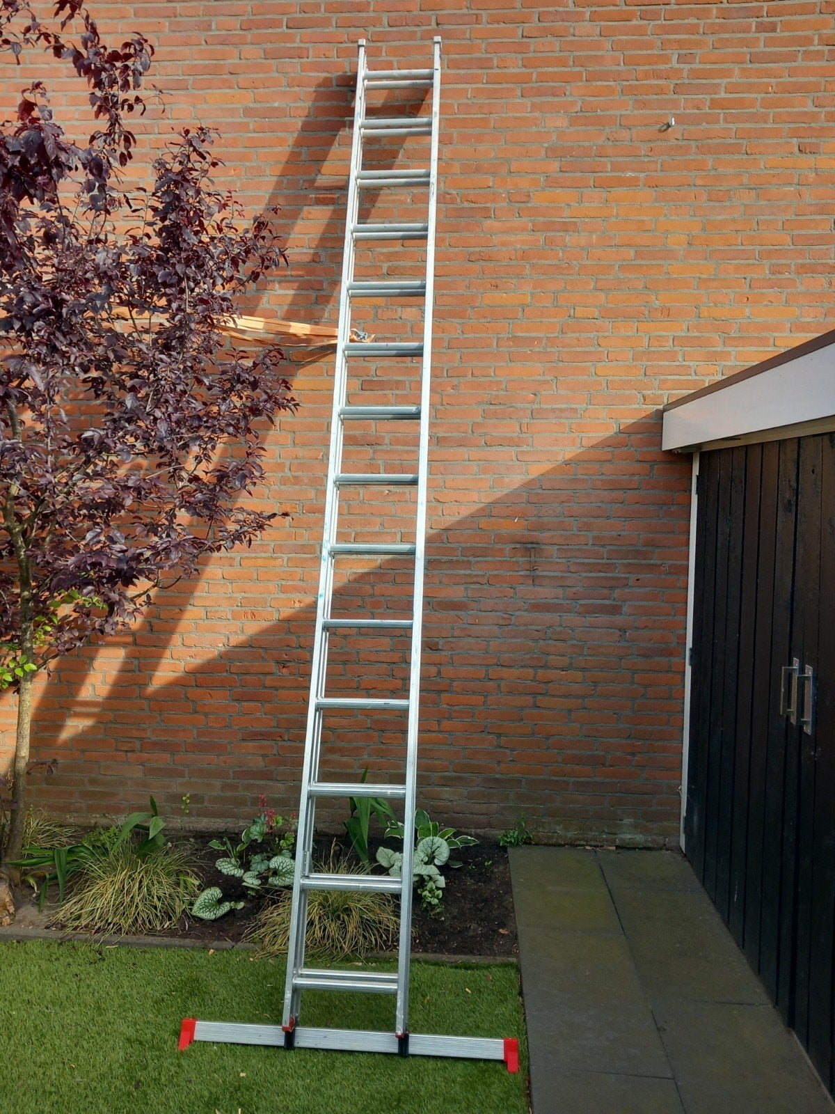 Altrex ladder 2x14 trede, Ophalen of Verzenden, 4 meter of meer