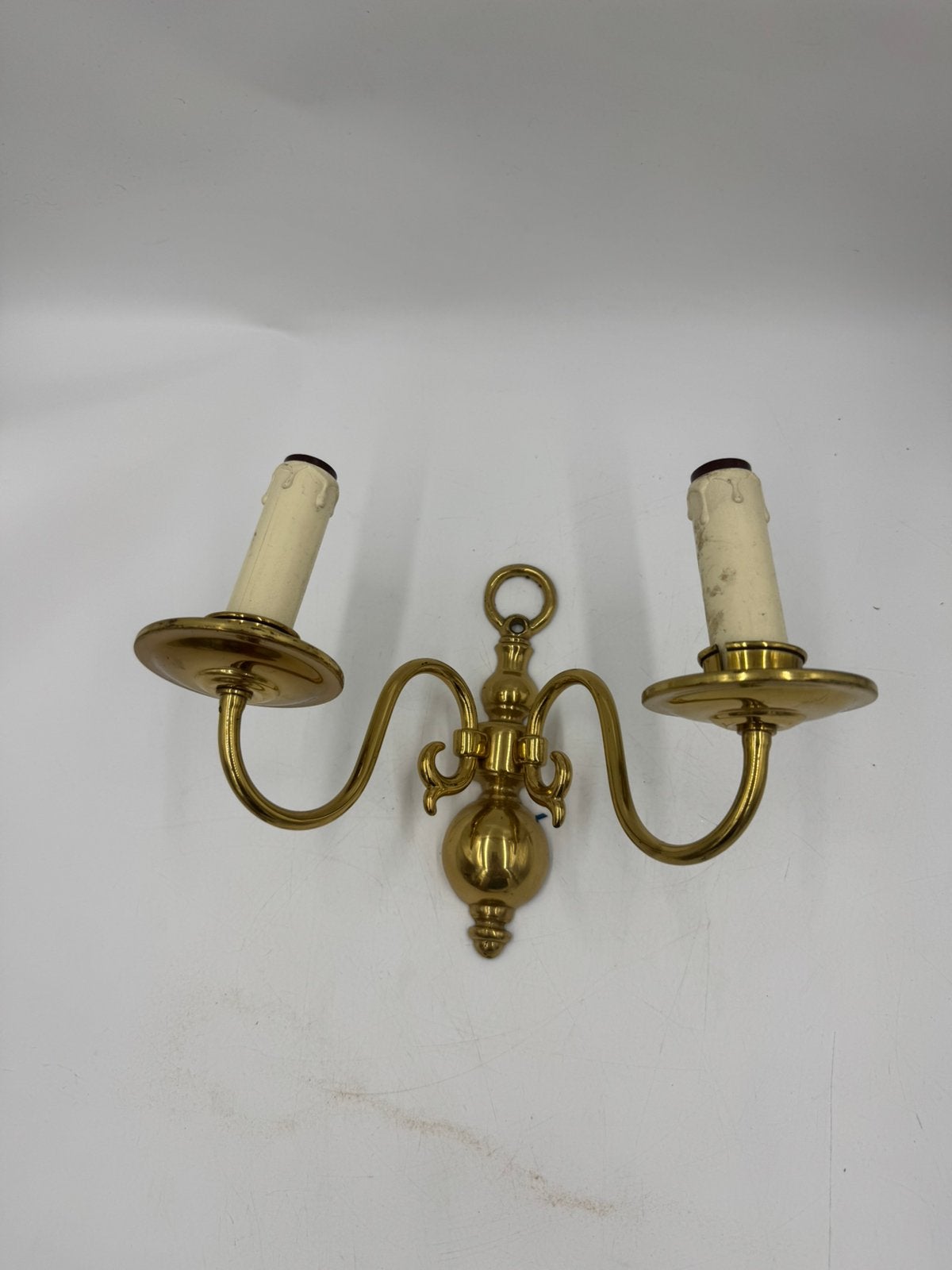 Vintage Oud-Hollandse Geelkoperen Wandblaker, Ophalen of Verzenden