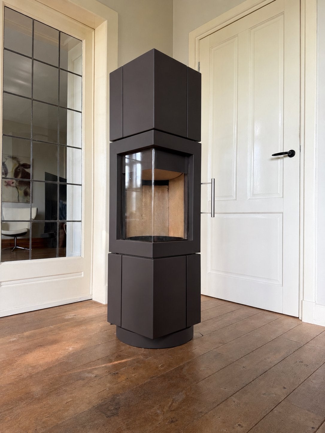 Hase Lagos 5kW Houtkachel Vrijstaand Modern Keramiek, Huis en Inrichting, Houtkachel, Ophalen of Verzenden, Zo goed als nieuw