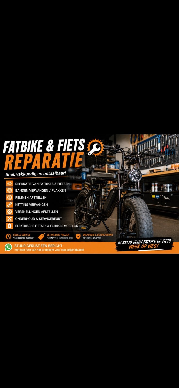 Fatbike reparatie, 59 cm of meer, Ophalen, Zo goed als nieuw, Overige merken