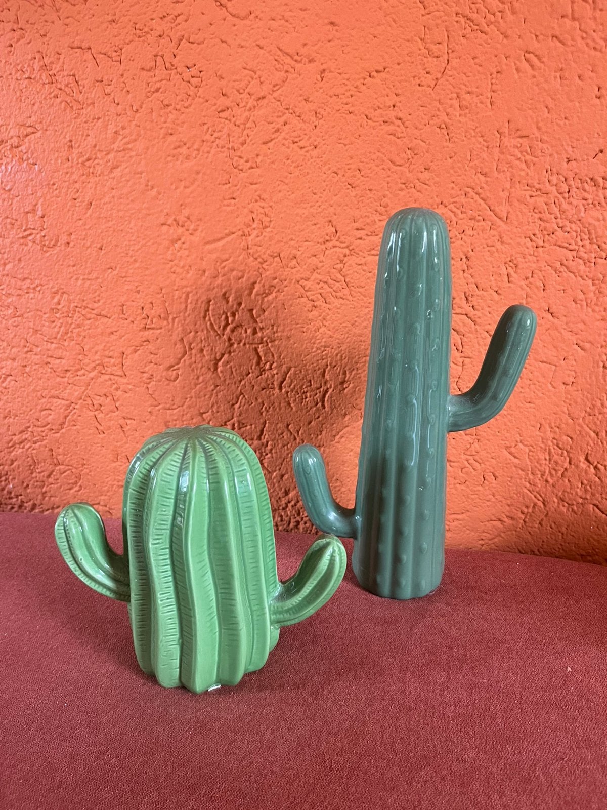 Set van 2 cactussen, 30 cm hoog, Ophalen of Verzenden, Zo goed als nieuw