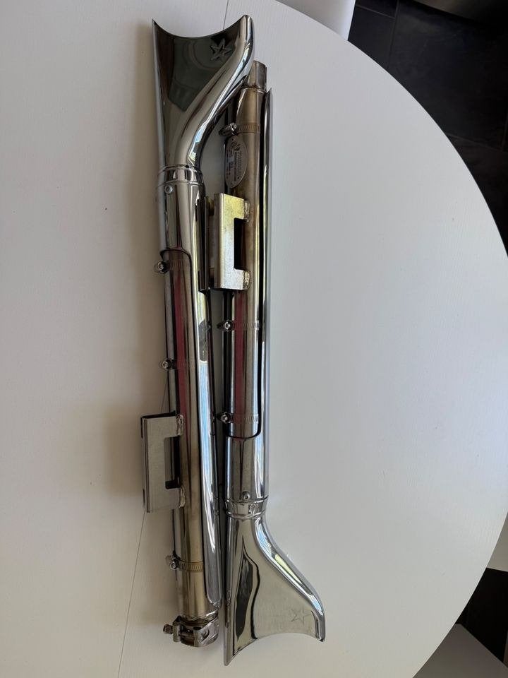 Thorcat Dual Fishtail uitlaat Harley Davidson Softail, Ophalen, Gebruikt
