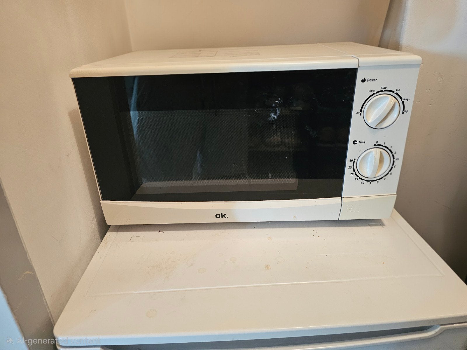 OK Magnetron - Compact en Functioneel, Ophalen, Gebruikt, Minder dan 45 cm, Magnetron