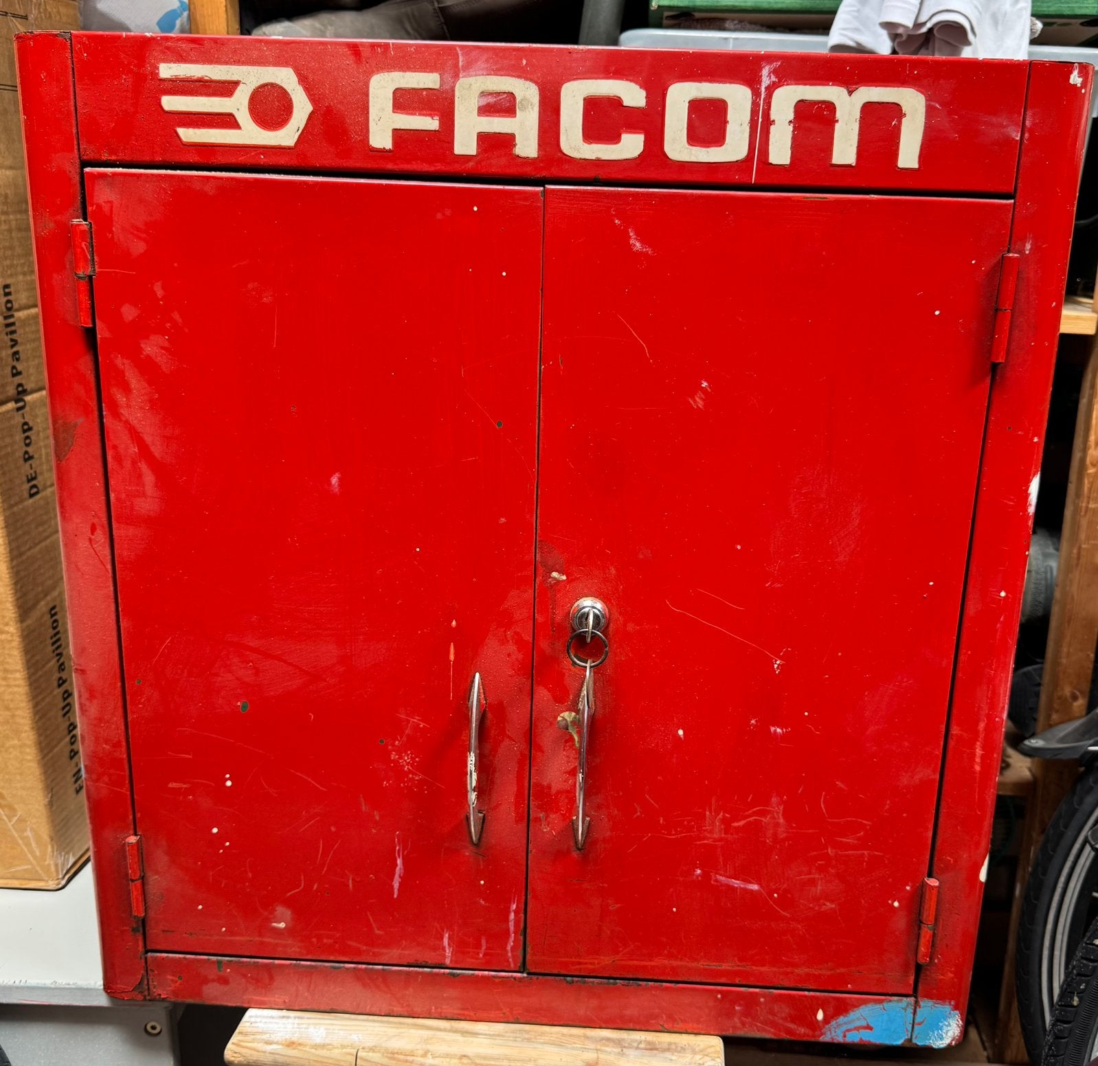 Vintage Facom gereedschapskast, Auto diversen, Ophalen, Gebruikt