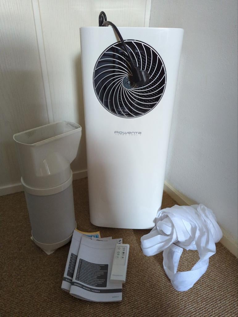 Rowenta Turbo Cool+ AU5020 mobiele airconditioner, Ophalen, 3 snelheden of meer, Zo goed als nieuw, Koelen en Ontvochtigen