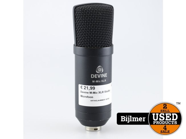 Devine M-Mic XLR Studio Microfoon, Muziek en Instrumenten, Devine, Zo goed als nieuw, Sales@devineco.com, 42808 Christy Street, Suite 116
Fremont, CA 94538
USA