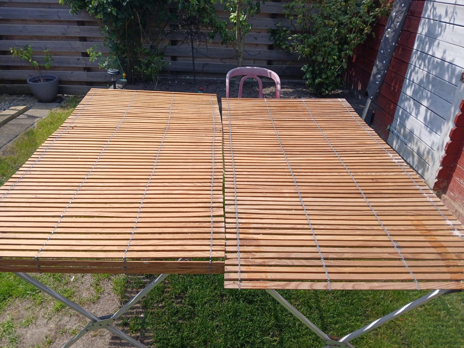 Twee markttafels marktkraam marktkramen 2m x 1m, Ophalen, Gebruikt