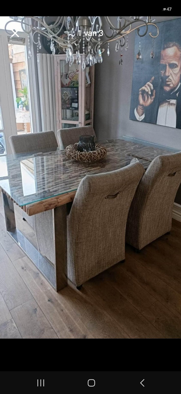 rofra salon en eettaffel, Huis en Inrichting, Gebruikt, Vier personen, Rechthoekig, 50 tot 100 cm