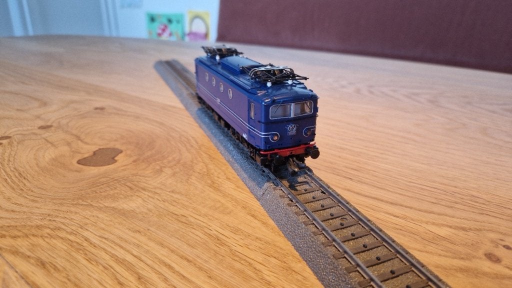 Roco NS1160 in blauw zonder vignet, AC digitaal af-fabriek, Wisselstroom, Locomotief, Ophalen of Verzenden, Roco