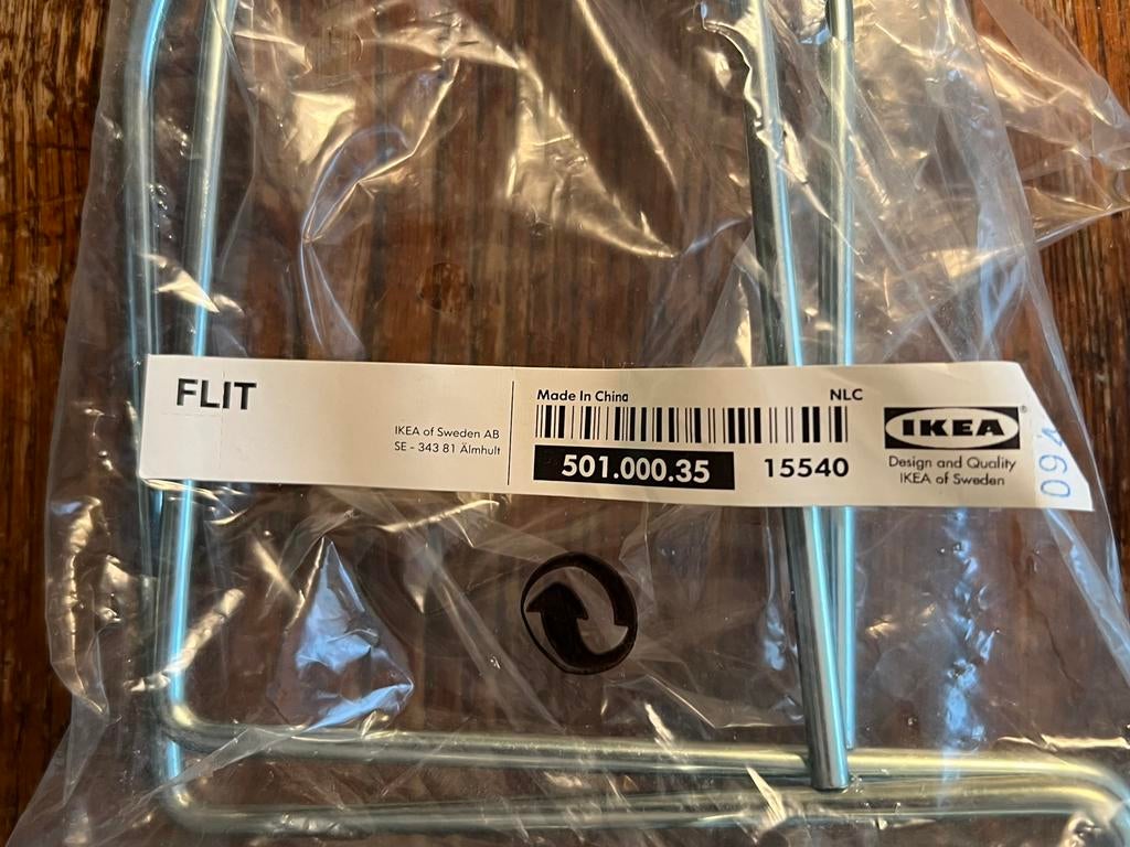 t.k.Ikea Flit 3x2 vintage metalen boekensteunen NIEUW, Ophalen, Nieuw