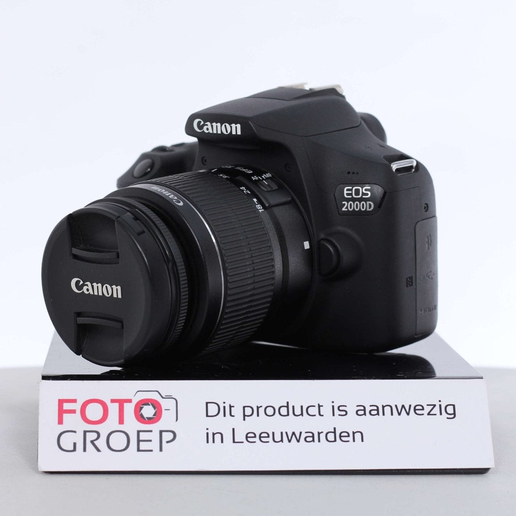 Canon EOS 2000D + 18-55mm III lens (Occasion Leeuwarden), Foto-Groep, Luttekepoortstraat 26 3841 AX Harderwijk, Ophalen of Verzenden