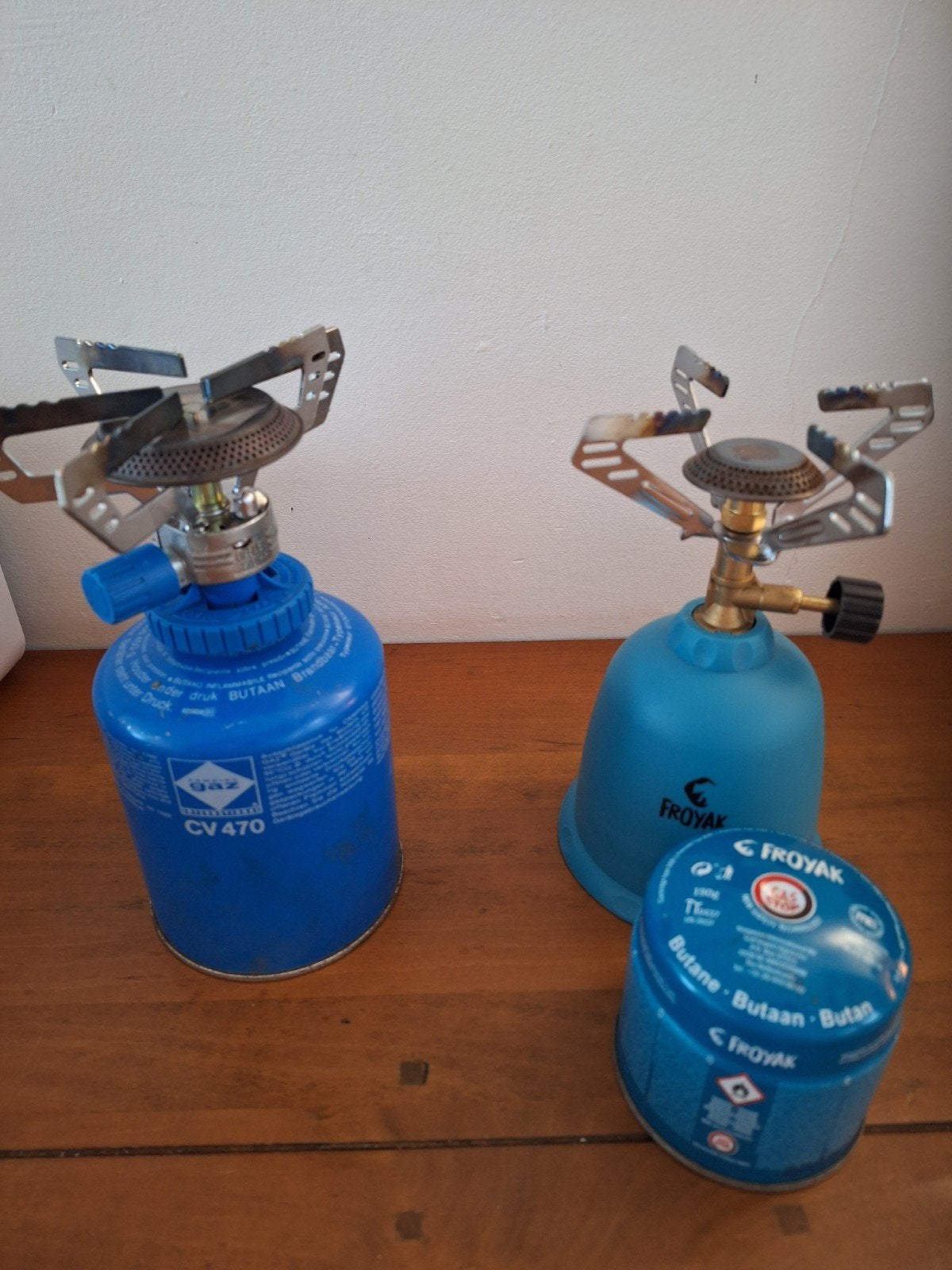 Camping gasbranders met gasflesjes, Ophalen, Gebruikt