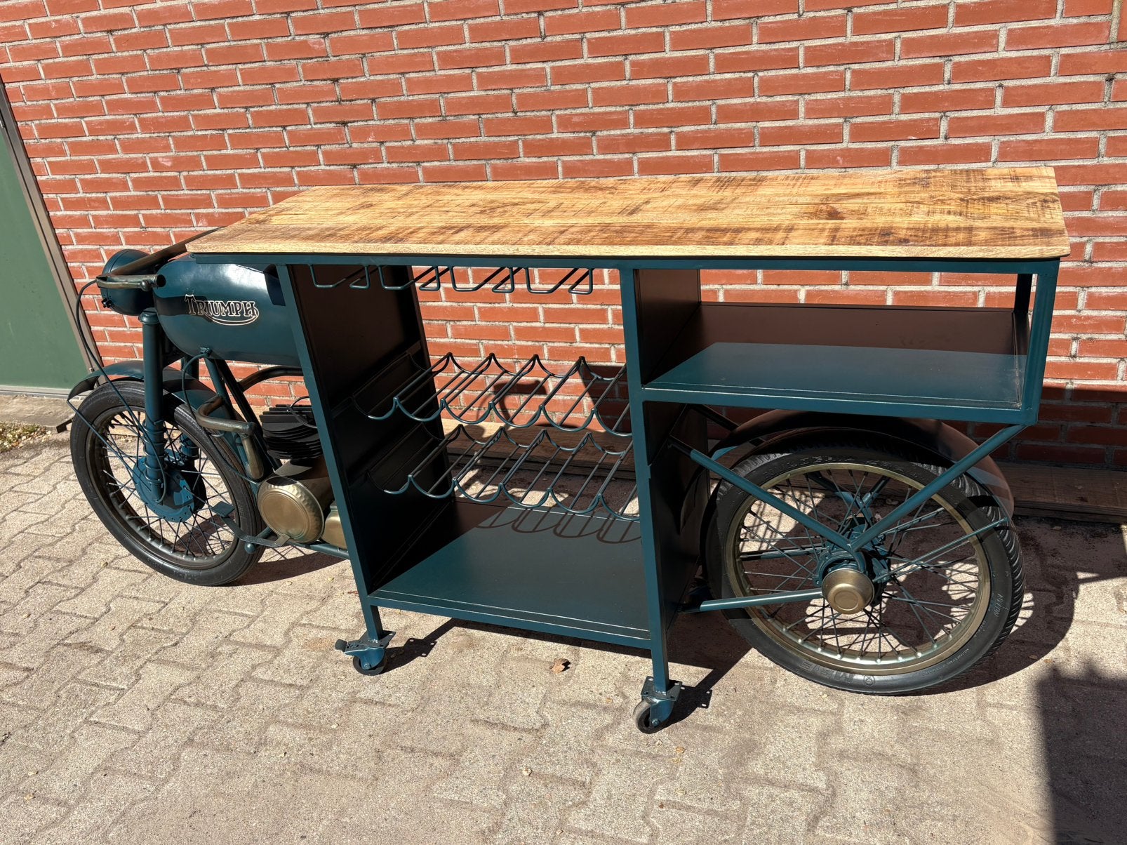 Unieke Motor Bar / Wijnkast / Bartafel – €500,-!, Ophalen, Nieuw