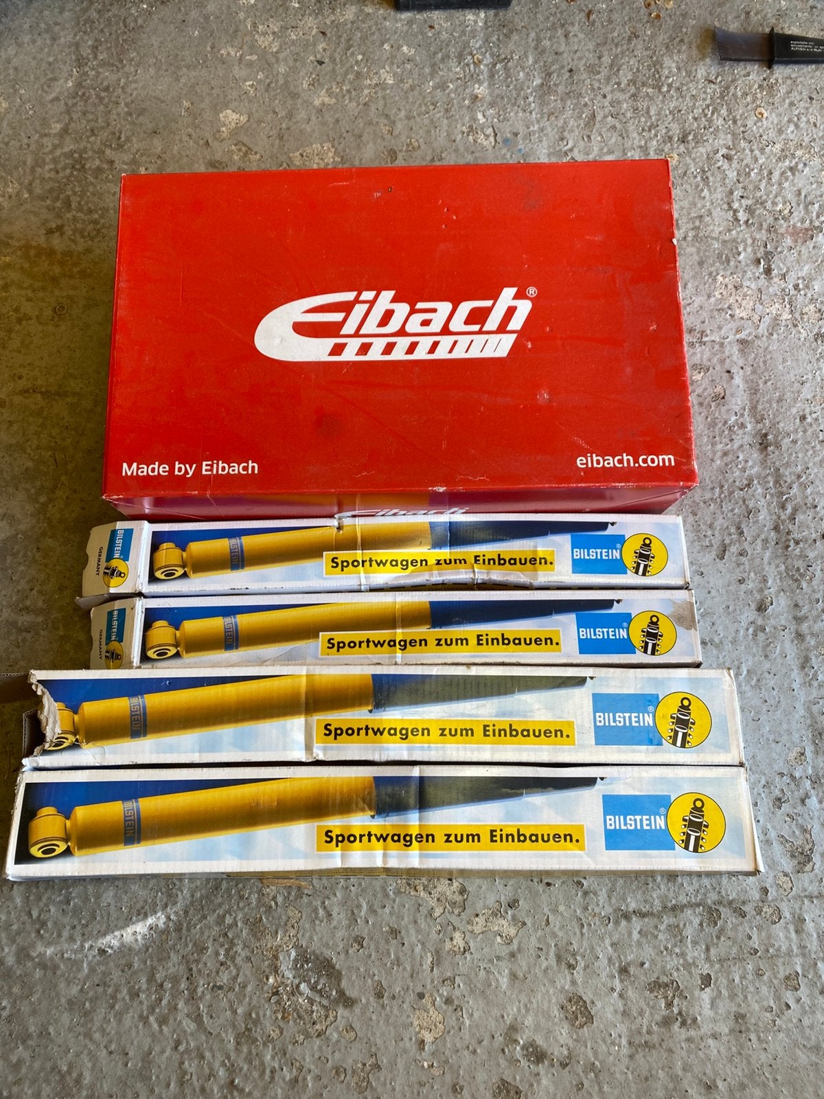 Set schokbrekers en veren Eibach - Bilstein, Ophalen, Nieuw