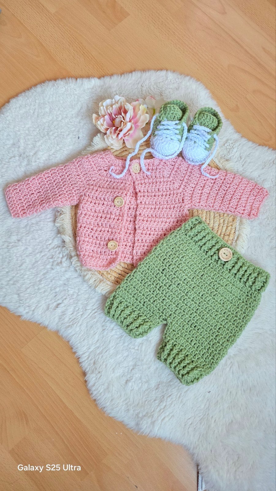 Handmade set for baby girl, Ophalen of Verzenden, Nieuw